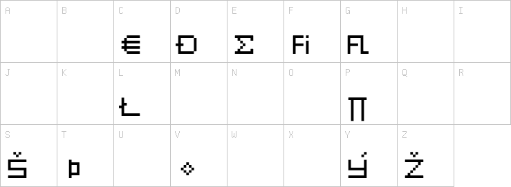 Uppercase characters