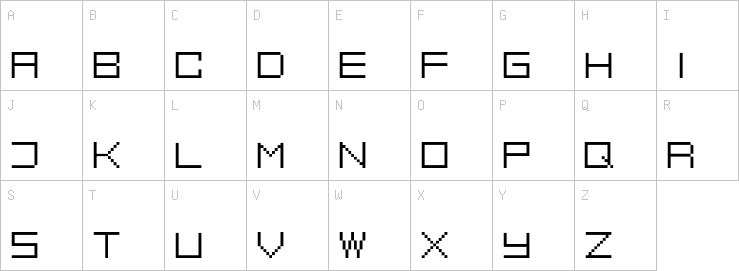 Uppercase characters