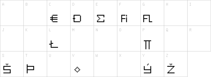 Uppercase characters