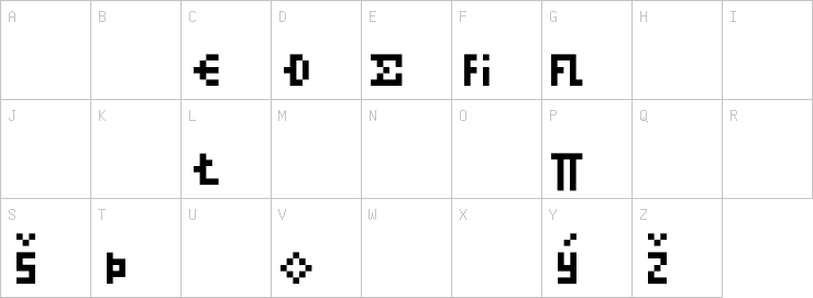 Uppercase characters