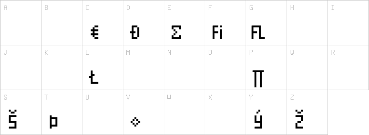 Uppercase characters