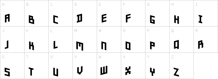 Uppercase characters