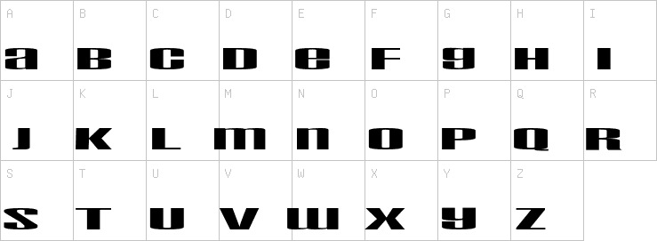 Uppercase characters