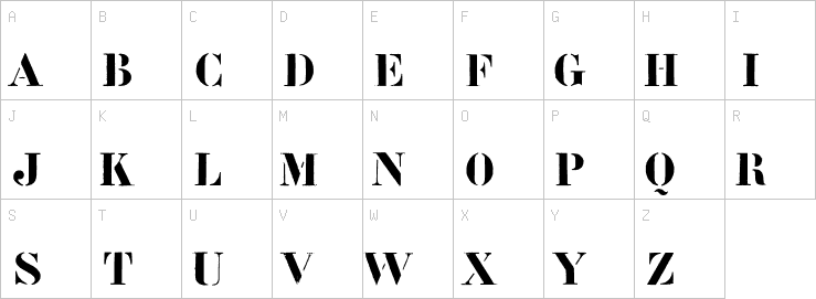 Uppercase characters