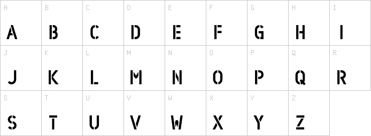 Uppercase characters