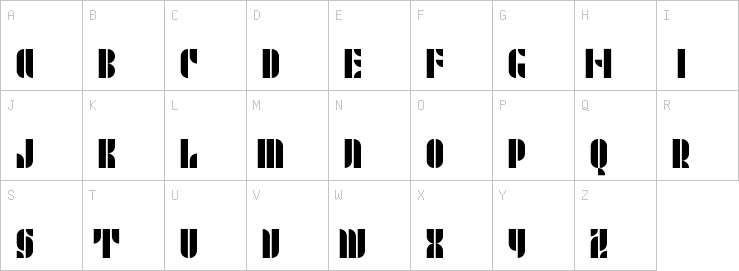 Uppercase characters