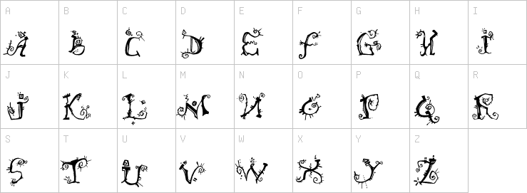 Uppercase characters