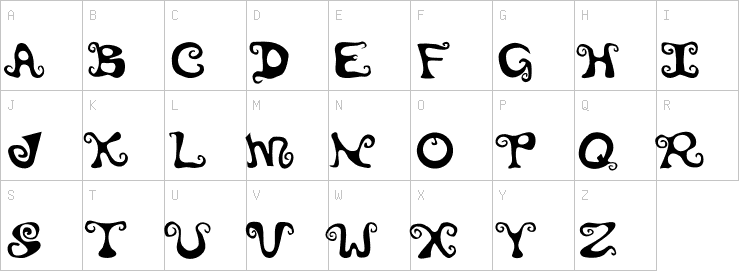 Uppercase characters