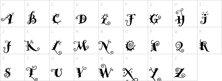 Uppercase characters