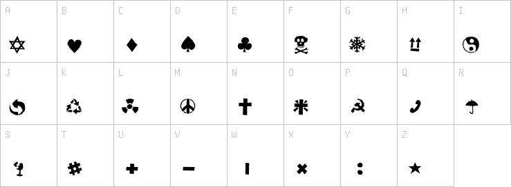 Uppercase characters