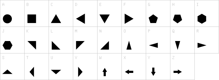 Uppercase characters