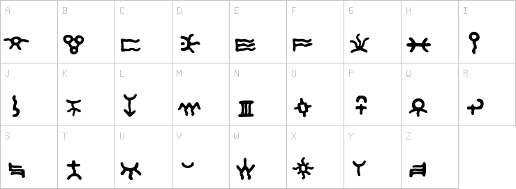 Uppercase characters