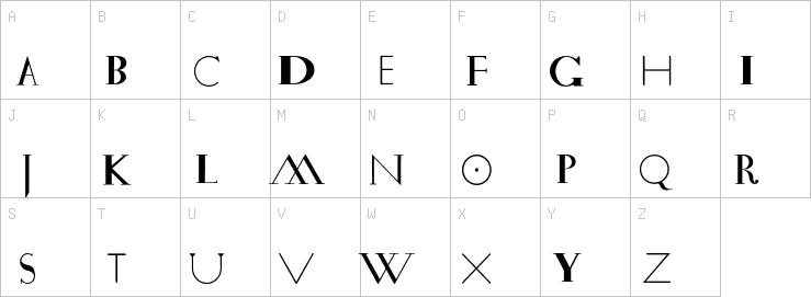 Uppercase characters