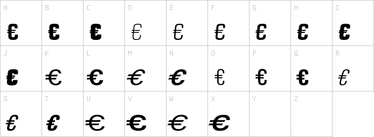 Uppercase characters