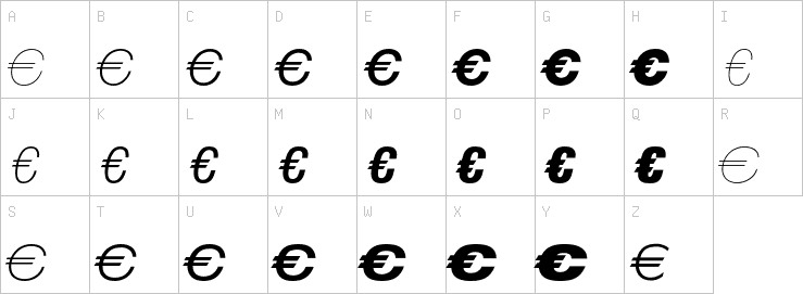 Uppercase characters