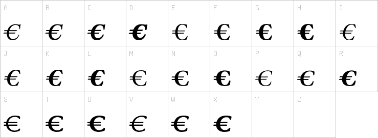 Uppercase characters