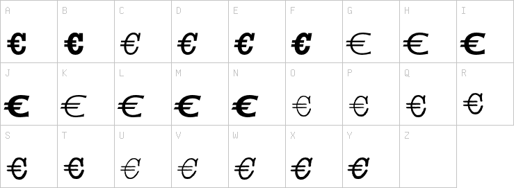 Uppercase characters