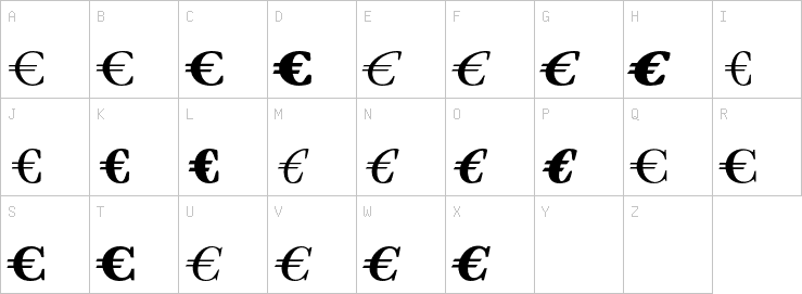 Uppercase characters