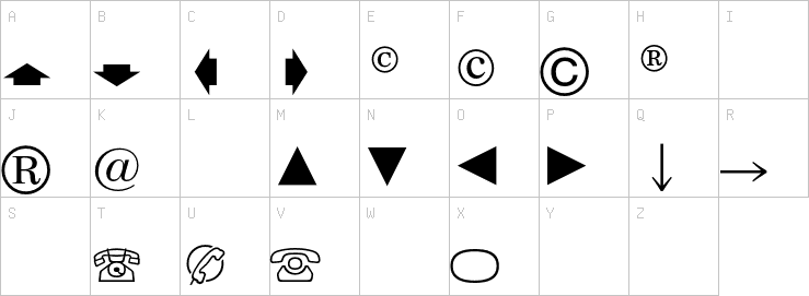 Uppercase characters