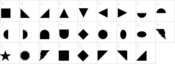 Uppercase characters