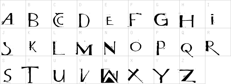 Uppercase characters