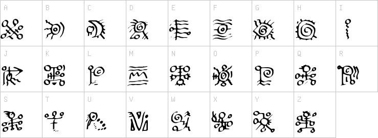 Uppercase characters