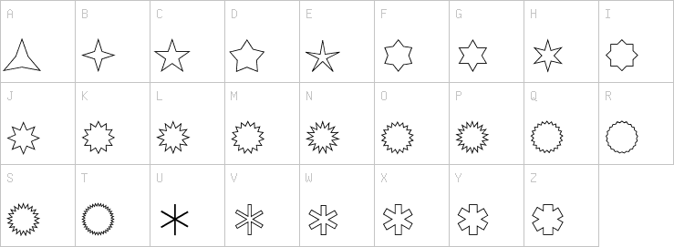 Uppercase characters