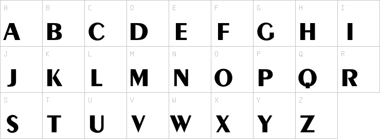 Uppercase characters