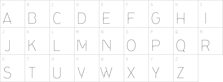 Uppercase characters