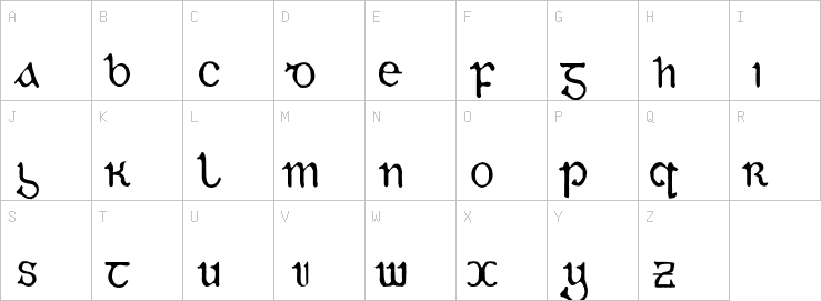 Uppercase characters