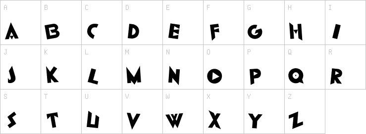 Uppercase characters