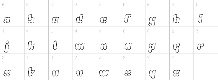 Uppercase characters