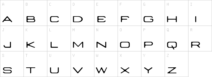 Uppercase characters