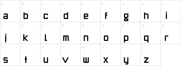 Uppercase characters