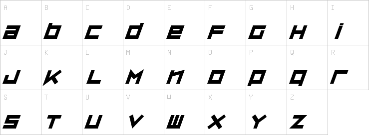 Uppercase characters