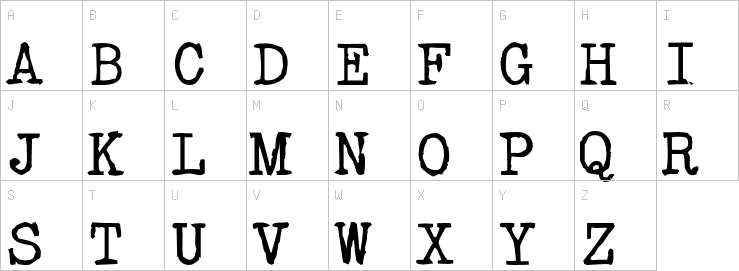 Uppercase characters