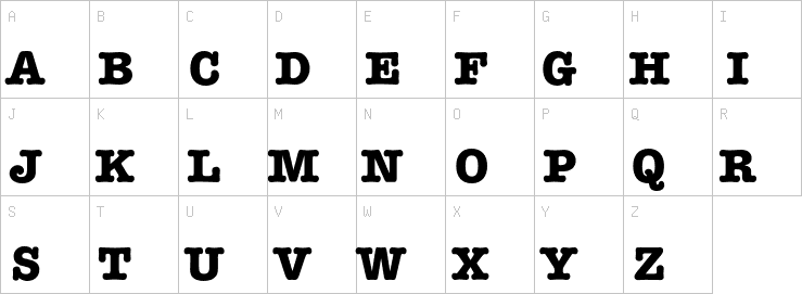 Uppercase characters