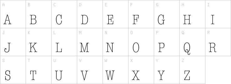Uppercase characters