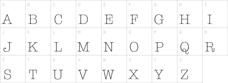 Uppercase characters