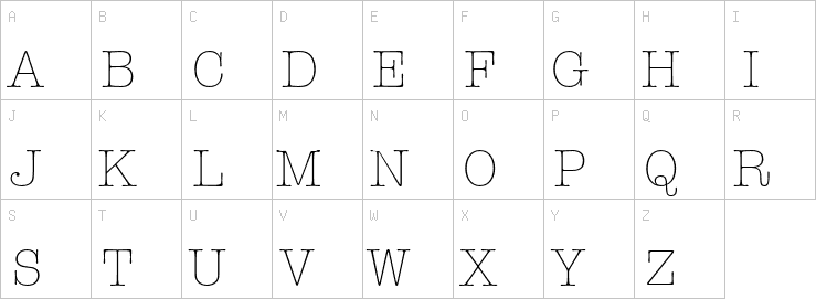 Uppercase characters