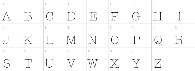 Uppercase characters
