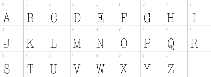Uppercase characters