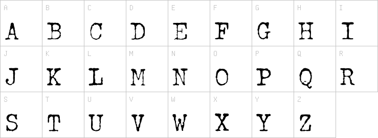 Uppercase characters