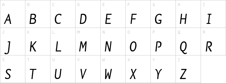 Uppercase characters