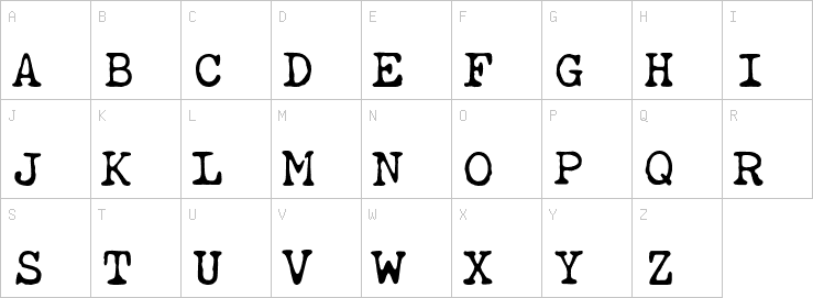 Uppercase characters