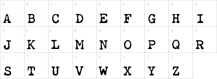 Uppercase characters