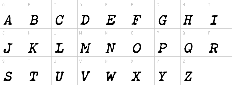 Uppercase characters