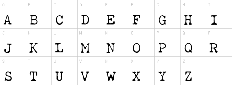 Uppercase characters