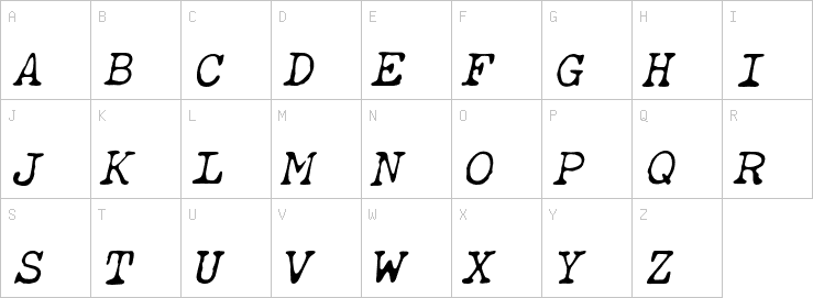Uppercase characters
