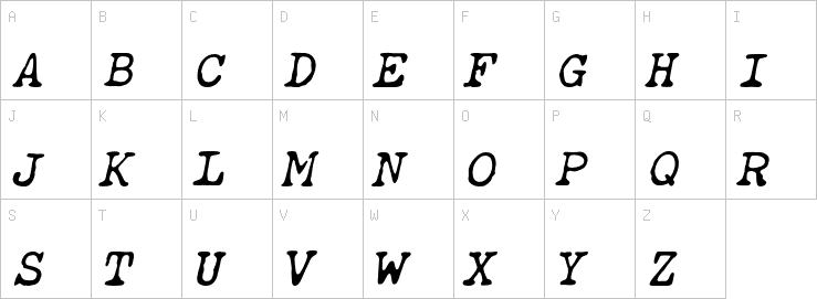 Uppercase characters